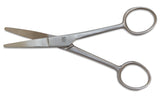 Mars Professional Stainless Steel Curved Scissors Shears, Microserrated, Blunt Points, 5" Length