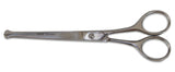 Mars Professional Stainless Steel Curved Ball-Tip Hair Scissors, Microserrated, 6.5" Length