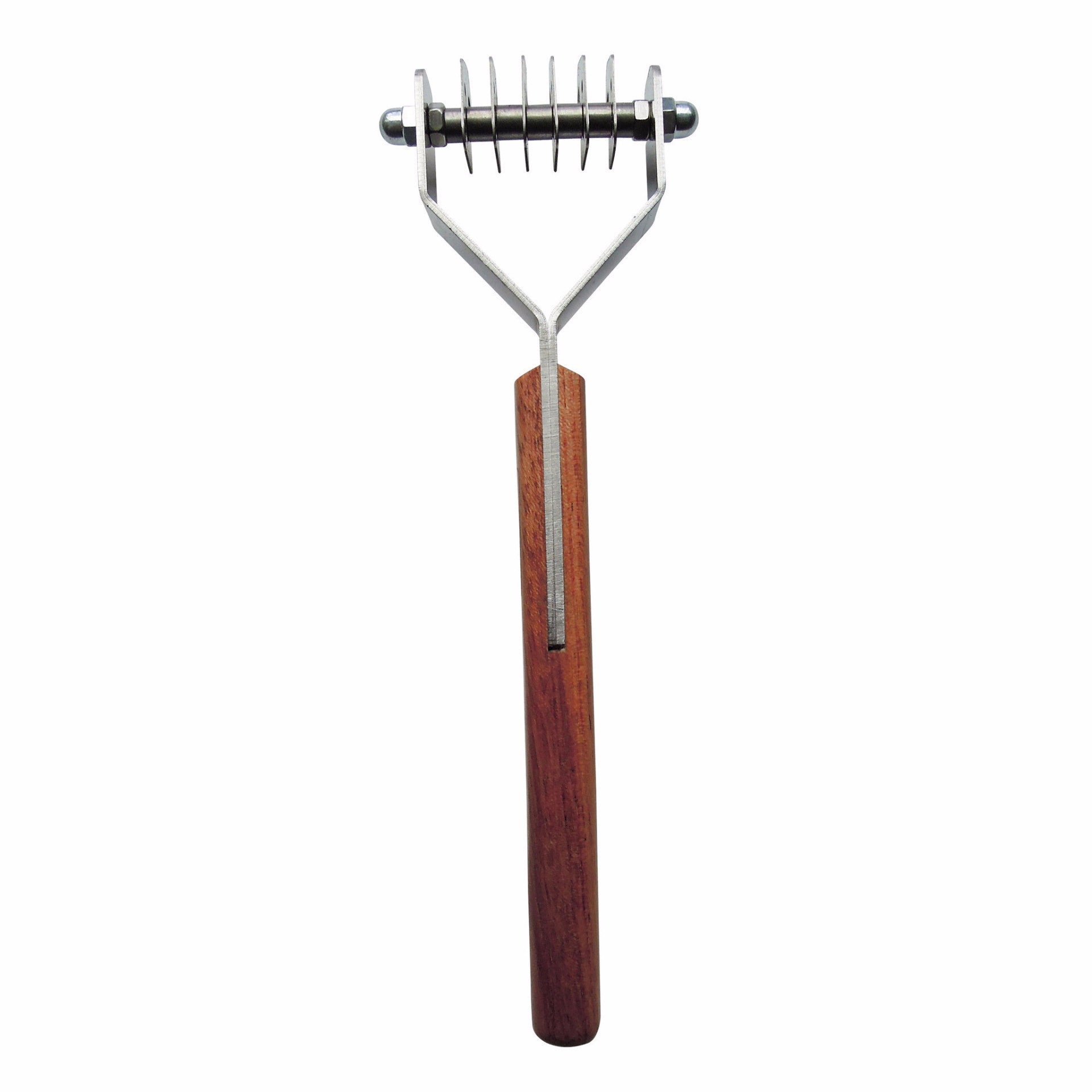 Mars Coat King Original Stainless Steel Pet Stripper with Wooden Handl