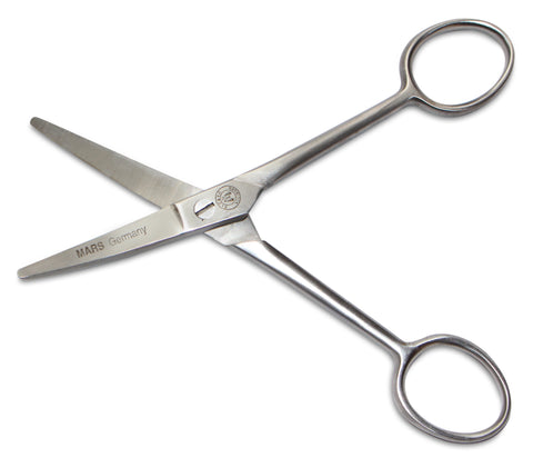 Simón medium hair scissors stainless steel with micro teeth & round tip