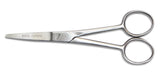Mars Professional Stainless Steel Curved Scissors Shears, Microserrated, Blunt Points, 5" Length