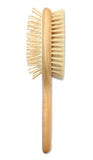 Mars Professional Grooming Double Usage Mane and Tail Brush for Horses, Wooden Pins and Natural Bristles, 10" Length