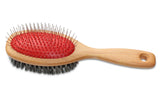 Mars Professional Superior Double Sided Mane and Tail Horse Brush, 1" High Quality Stainless Steel Pins, Nylon Bristles on Reverse Side