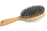 Mars Professional Superior Double Sided Mane and Tail Horse Brush, 1" High Quality Stainless Steel Pins, Nylon Bristles on Reverse Side