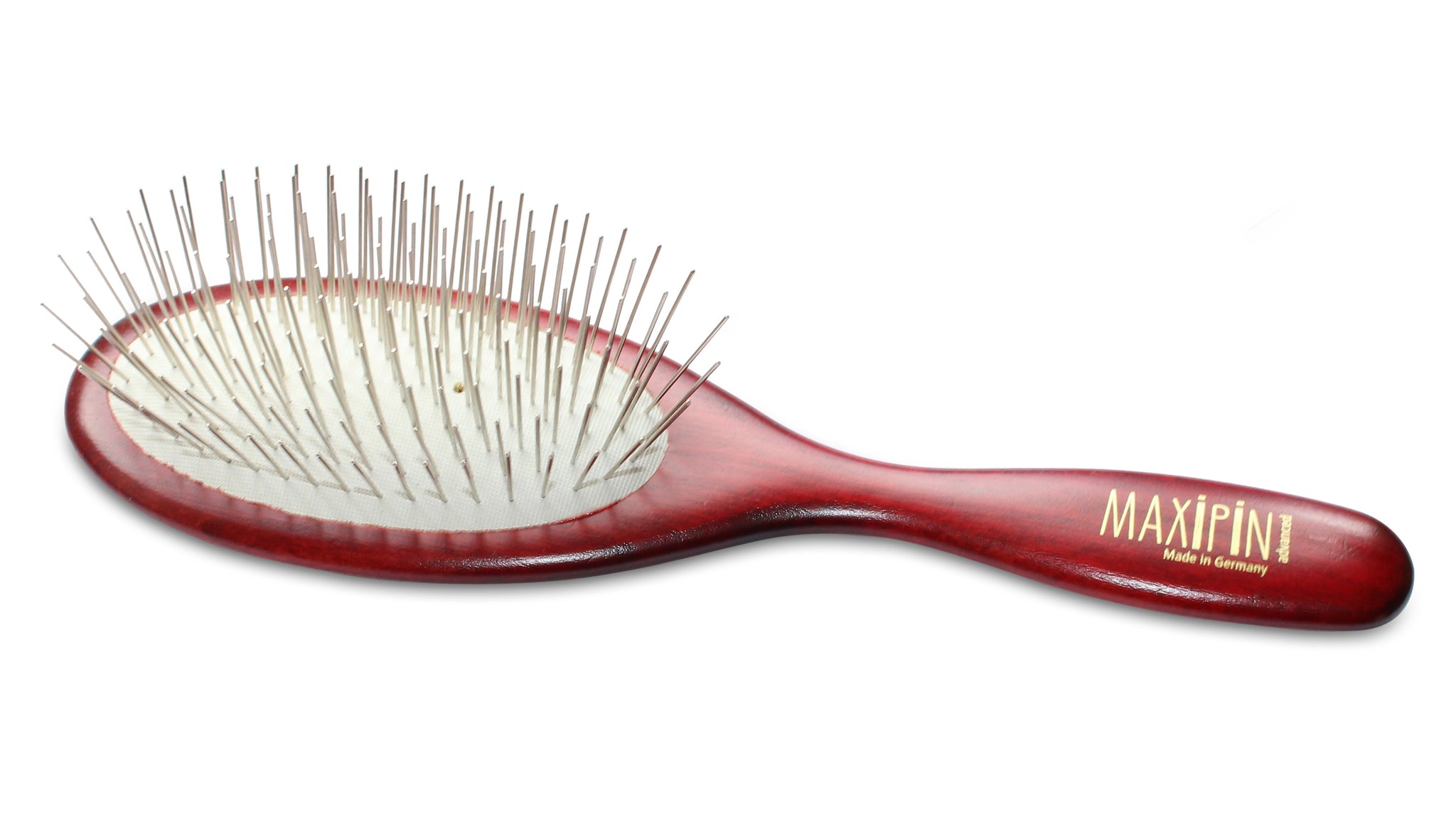 Mars Professional Advanced Maxipin Dog Brush, Solid Wood Handle