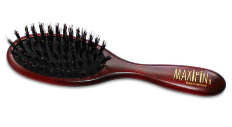 Mars Professional Advanced Maxipin Boar Bristle Dog Brush, Solid Wood Handle and Boar Bristles