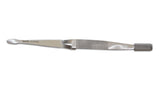 Mars Professional Stainless Steel Tick Tweezers, Surgical Grade, 6.5" Length